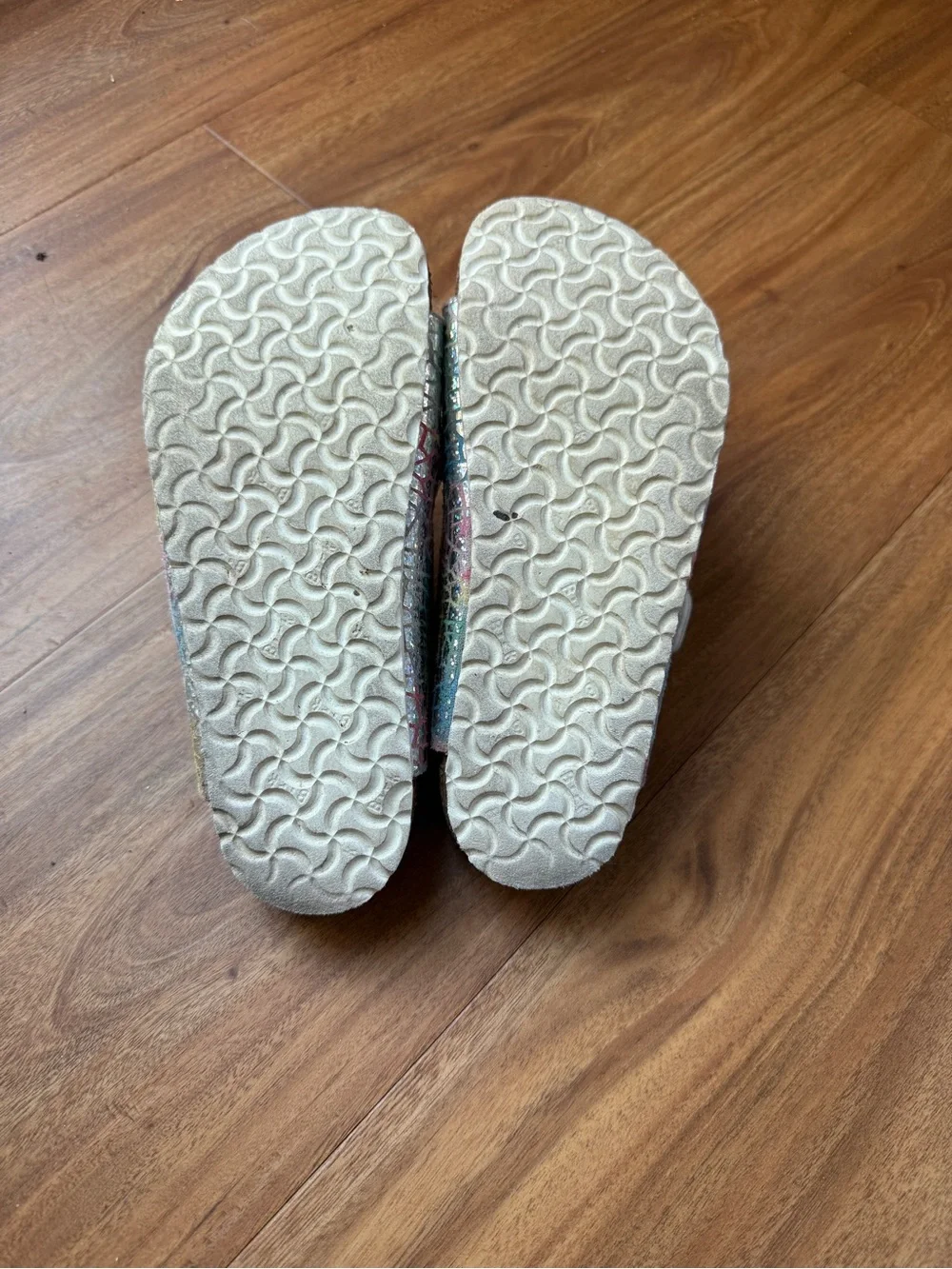 Birkenstock Kids Iridescent Multicolor Double-Buckle Sandals